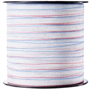 VEVOR Electric Fence Tape, 1640Ft 500M Polytape Fencing Hot Wire, 3/4" Width 6 Stainless Steel Strands for Reliable Conductivity, UV Rust Resistance, Portable Polywire for Horse Cattle Livestock