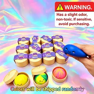 Mini Colorful Dumpling Squishy Squeeze Toy 5.5CM Cube Slow Rise Sensory Anti-stress Toy for Adults Anxiety Relief Gift