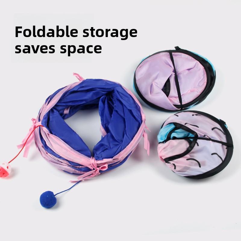 In-stock foldable pet cat tunnel tent, cat tunnel, cat bed, dog toy