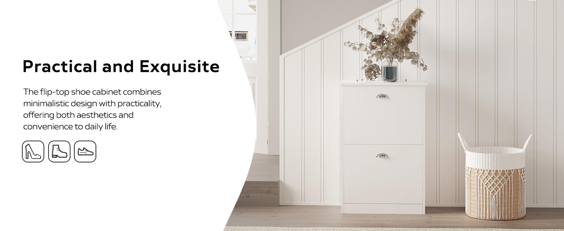 Shoe Cabinet,Hidden Slim Narrow Shoe Rack Cabinet with 4 Drawers for Entryway, Foyer,Hallway,Bedroom,Original Wood Color, (White/Vintage/Gray) Shoe Cabinet,Hidden Slim Narrow Shoe Rack Cabinet with 4 Drawers for Entryway, Foyer,Hallway,Bedroom,Original Wood Color, (White/Vintage/Gray)