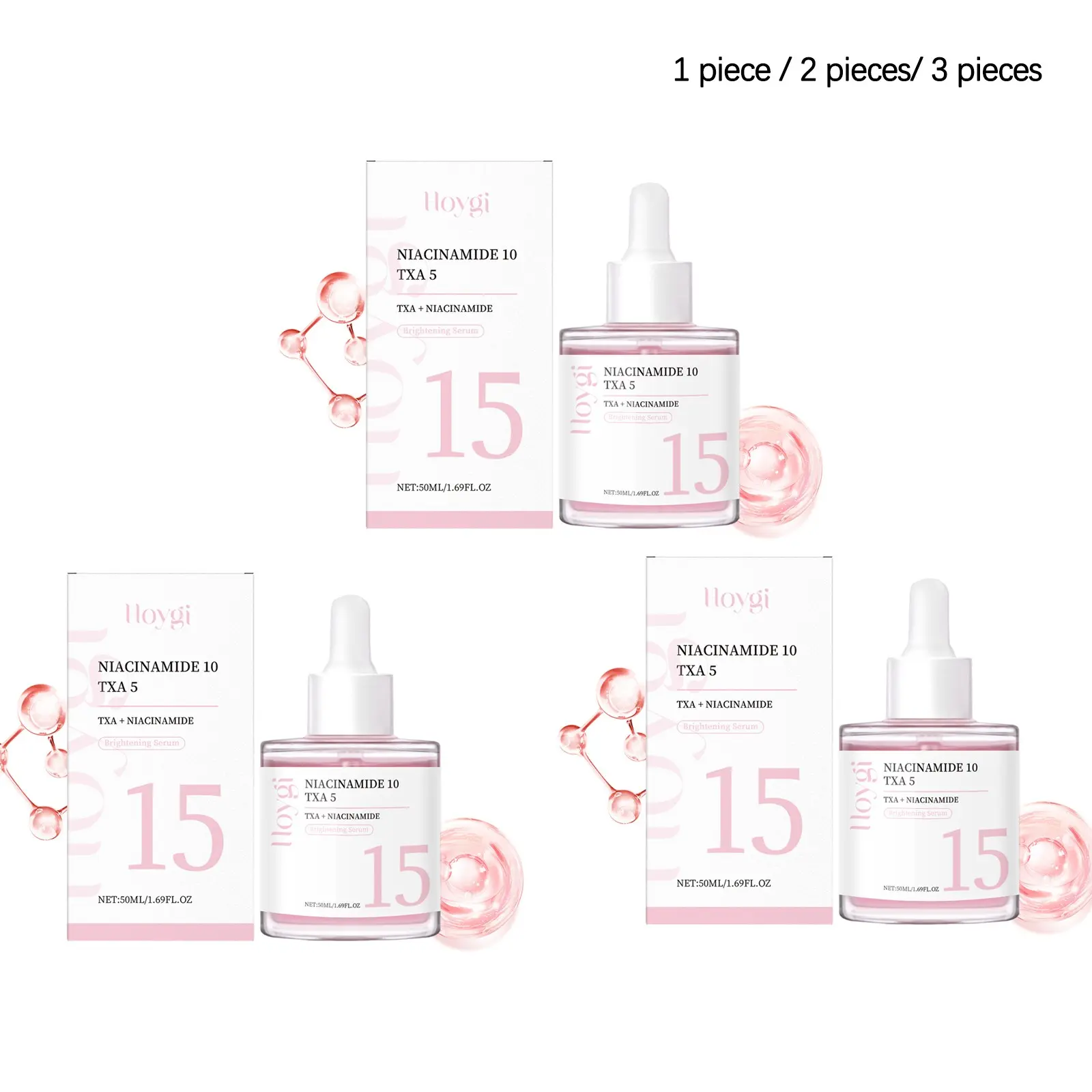 Niacinamide Brightening Essence (50ML/50ML*2/50ML*3), Gentle Care, Hydrating, Firming, Refreshing, Non-Greasy, Improves Skin Texture
