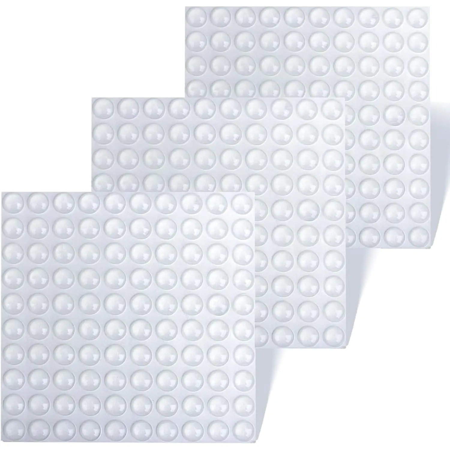 300 count Clear Cabinet Door Bumpers, Rubber Bumpers Self Adhesive, Sound Dampening Cabinet Stoppers for Kitchen, Picture Frame, Cupboard, Drawer