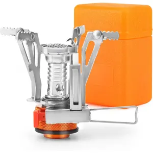 Portable Camping Stove Backpacking Stove, Specialized Camping Stove with Piezo Ignition Stable Support Wind-Resistance, Camp Stove  Camping Hiking&Outdoor Adventure Cooking