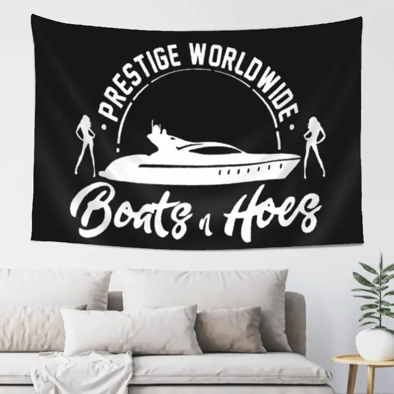 Nautical Comedy Tapestry, 60in x 40in Peach Skin Fabric Single-Sided Wall Hanging for Home Room Party Game Room Man Cave Studio, Funny Boat Theme Wall Art Indoor Decoration and Room Decor Gift