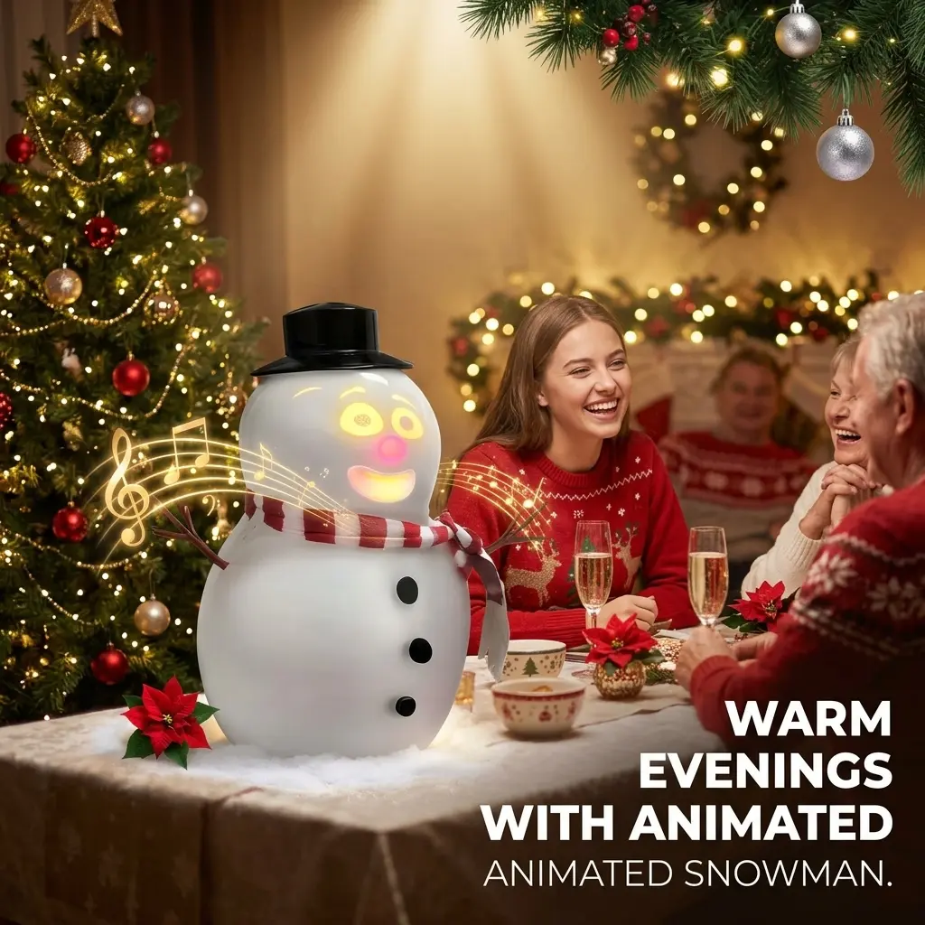 2026 New Talking Animated Blink Snowman