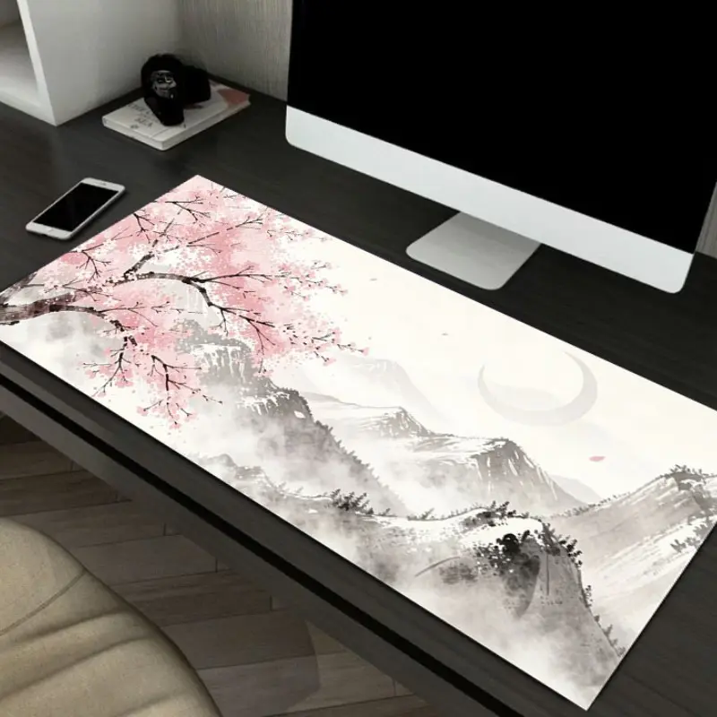 Large Game Mouse Pad with Diatomaceous Earth Material, Anti-Slip Rubber Base, Ideal for Gamers, Office, School, E-Sports, Washable & Durable