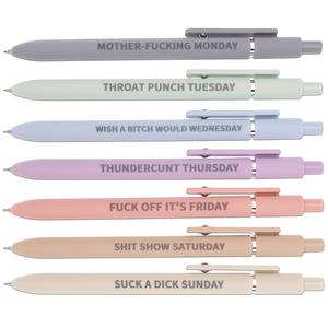 creative gel ink pen, 7/10pcs daily emotional wording writing pens, smooth writing pen, office stationery and supplies