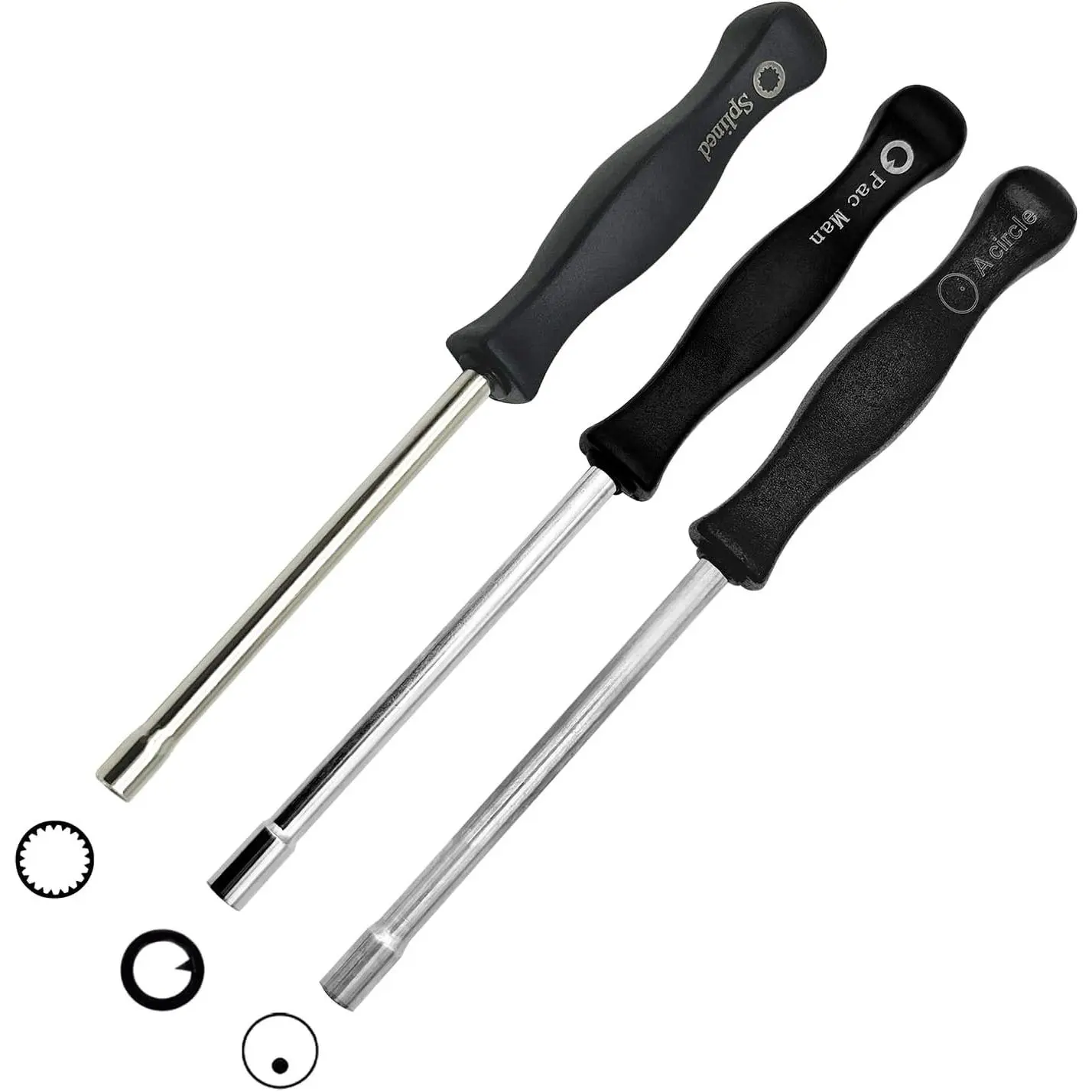 3 count Carburetor Adjustment Tool Kit 21  Splined Pac Man A-Circle Compatible with 2 Cycle Engines for Trimmers Chainsaws Leaf Blowers and