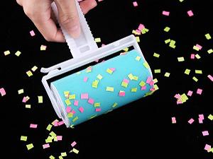 Reusable Sticky Picker Set Cleaner Lint Roller Pet Hair Remover Brush, Blue