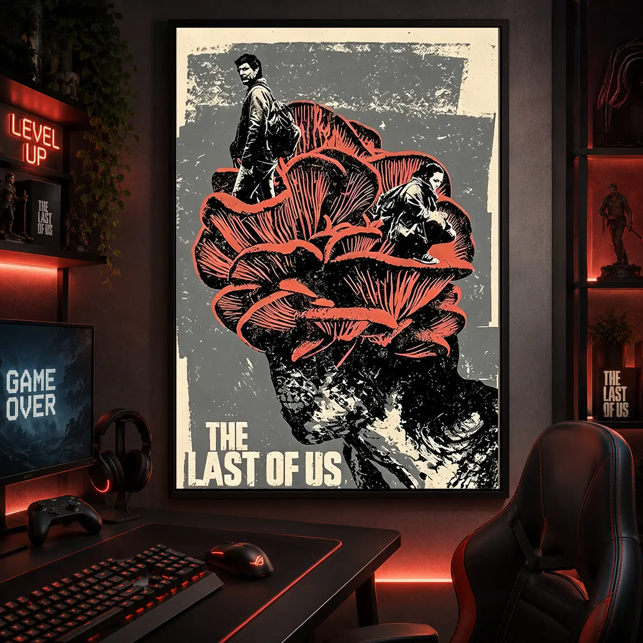 The Last of Us Movie Poster, Room Decor, Movie Poster for Gifts, Home Decor, Wall Art Decor, Canvas Wall Art, Framed Canvas, Gaming Room Wall Art, Bedroom Wall Art, Office Wall Art, Home Theater Wall Art, Gift for Fans, High-Res Artwork