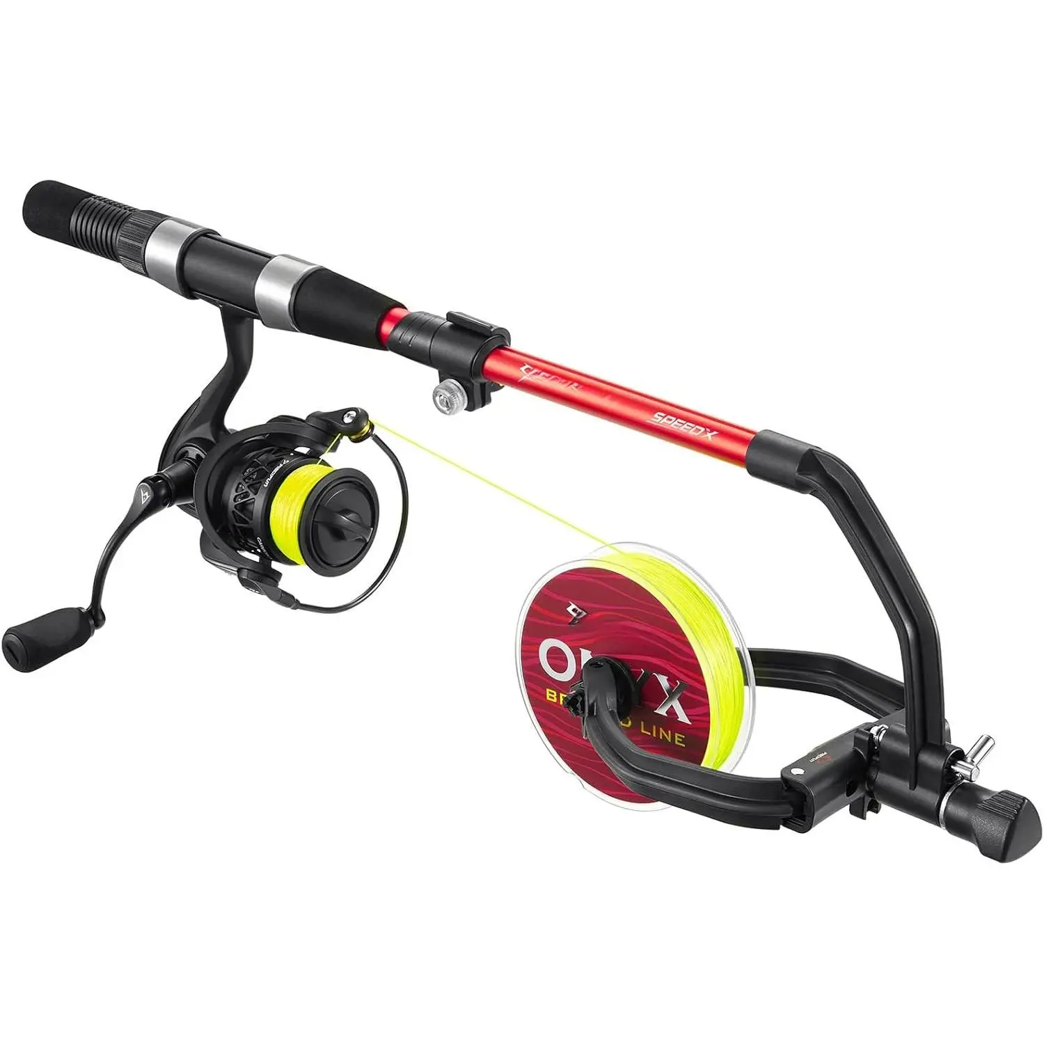 Speed X Fishing Line Spool No Twist Adjustable Handle for Reels | Aluminium handle, Fits spinning//spincast reels, Prevents line twists, Smooth unwinding for easy spooling