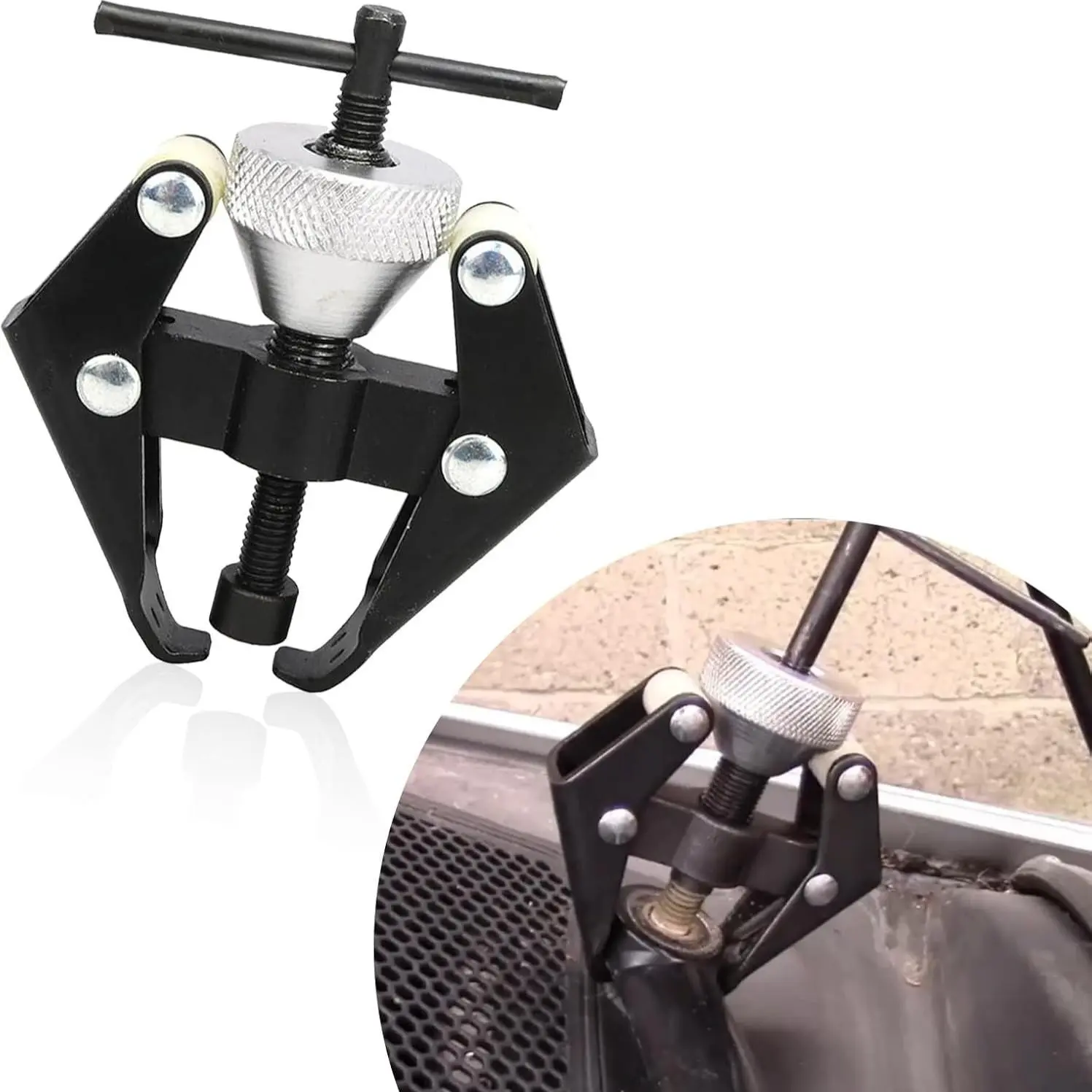 Disc Brake Caliper Compression Tool with 10mm Wrench, Caliper Piston Compressor, Professional Automotive Tools