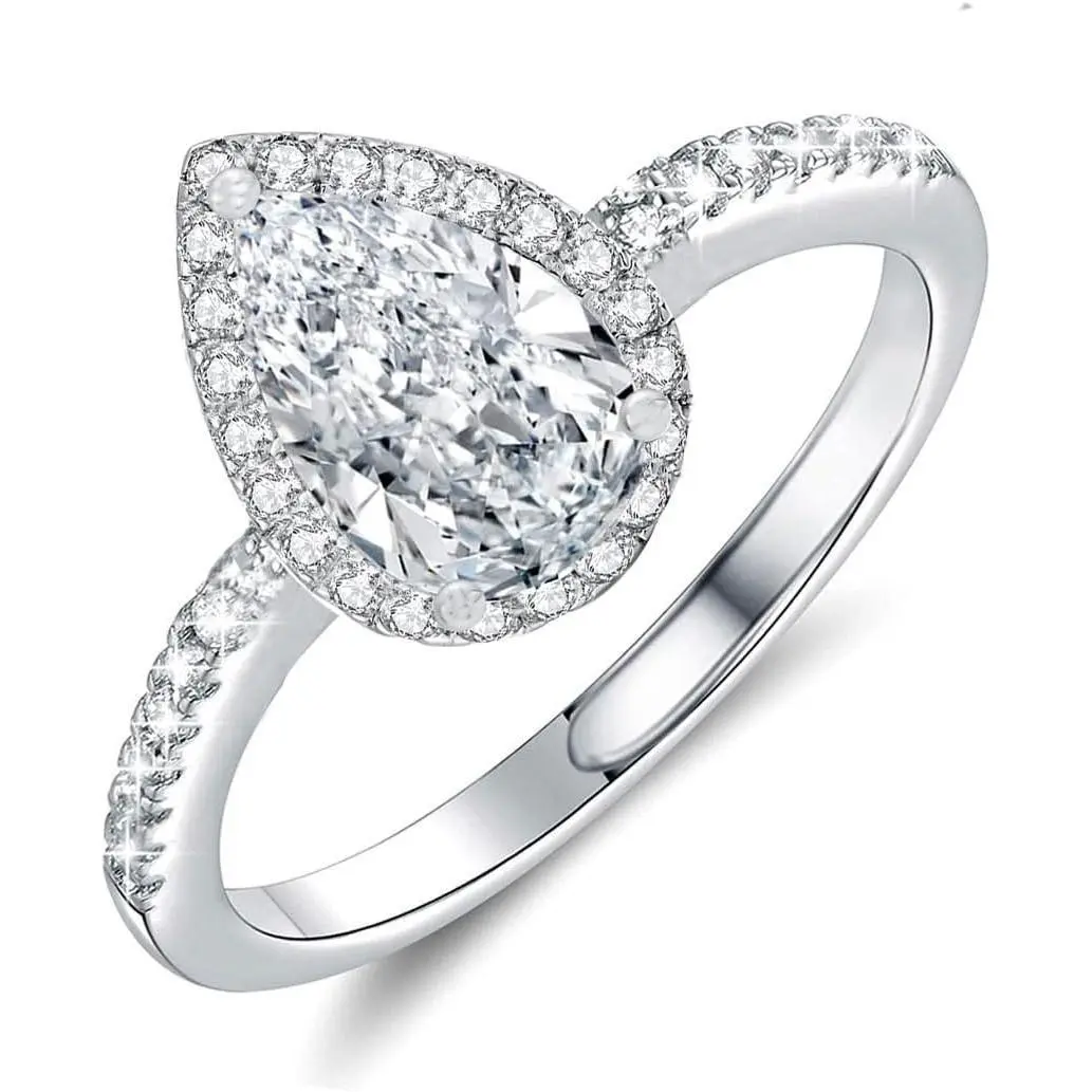 Adjustable Engagement Ring, Promise Eternity Ring for Women,Wedding Rings,Jewelry Gift,Friendship Promise Fashion Jewelry Valentine Gifts for Women
