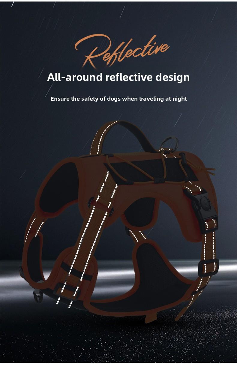 Tactical Dog Harness – Universal Harness, Walking Harness & Safety Harnesses for Small to Large Dogs, Durable Reflective, Easy to Control, No Pull Adjustable Pet Harness, Pet Supplies