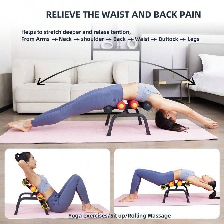 Mini Inversion Table, Stretching Training Machine Relieve Back And Waist Pressure,Ab Workout Machine For Home Gym,Ab Trainer,Full Body Stretch Machine,Sit Up Training Equipment