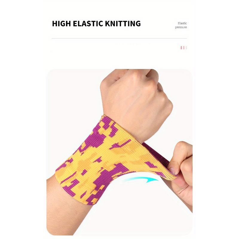 1pc Sports Wrist Guard - Knitted Compression Wrist Guard - Men's And Women's Basketball Badminton Fitness Weightlifting Assist Wrist Case Suitable For 40-80kg