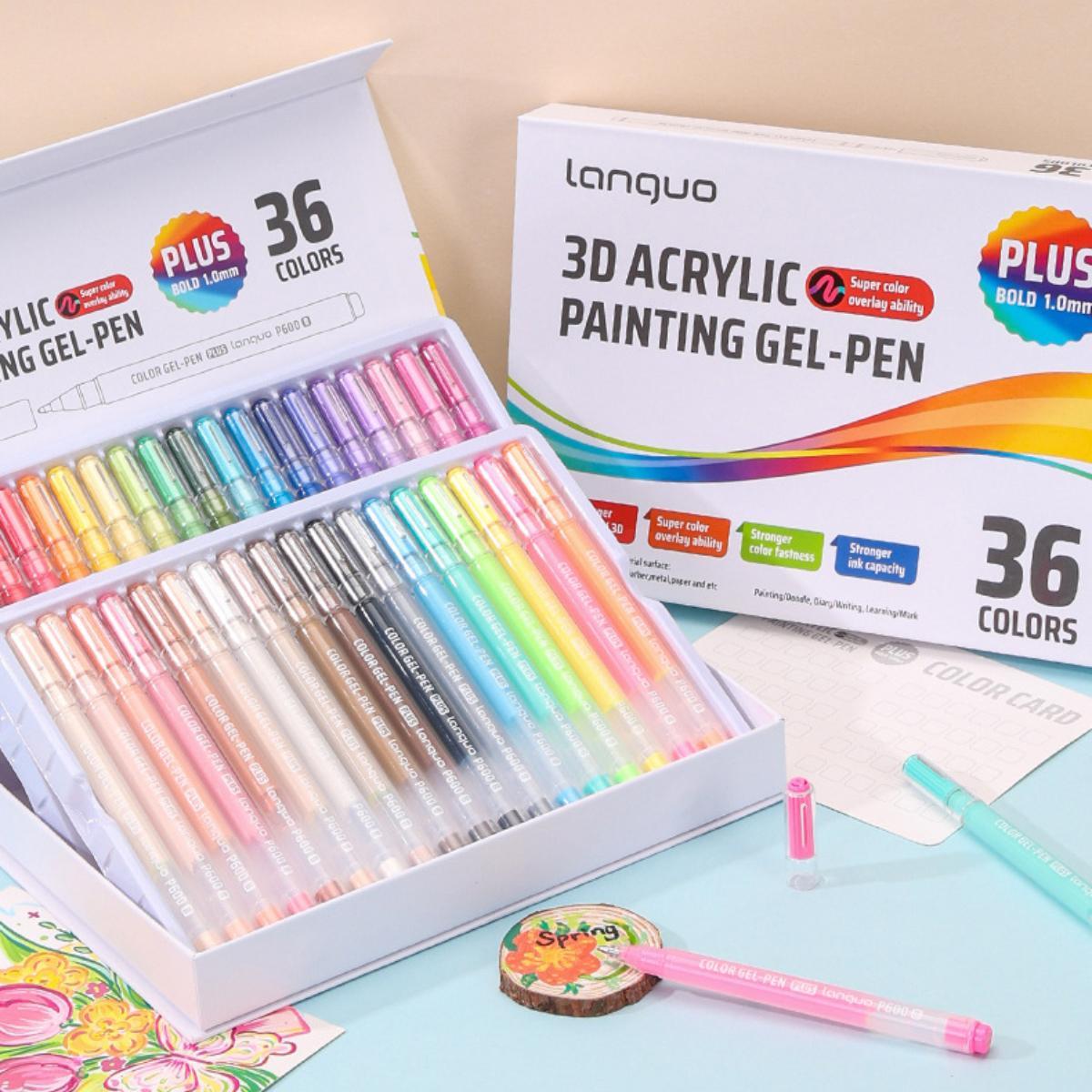 3D Acrylic Paint Pen Set, 1 Set Acrylic Paint Pen, Art Supplies for Painting, Drawing & Arts, Acrylic Art Kit