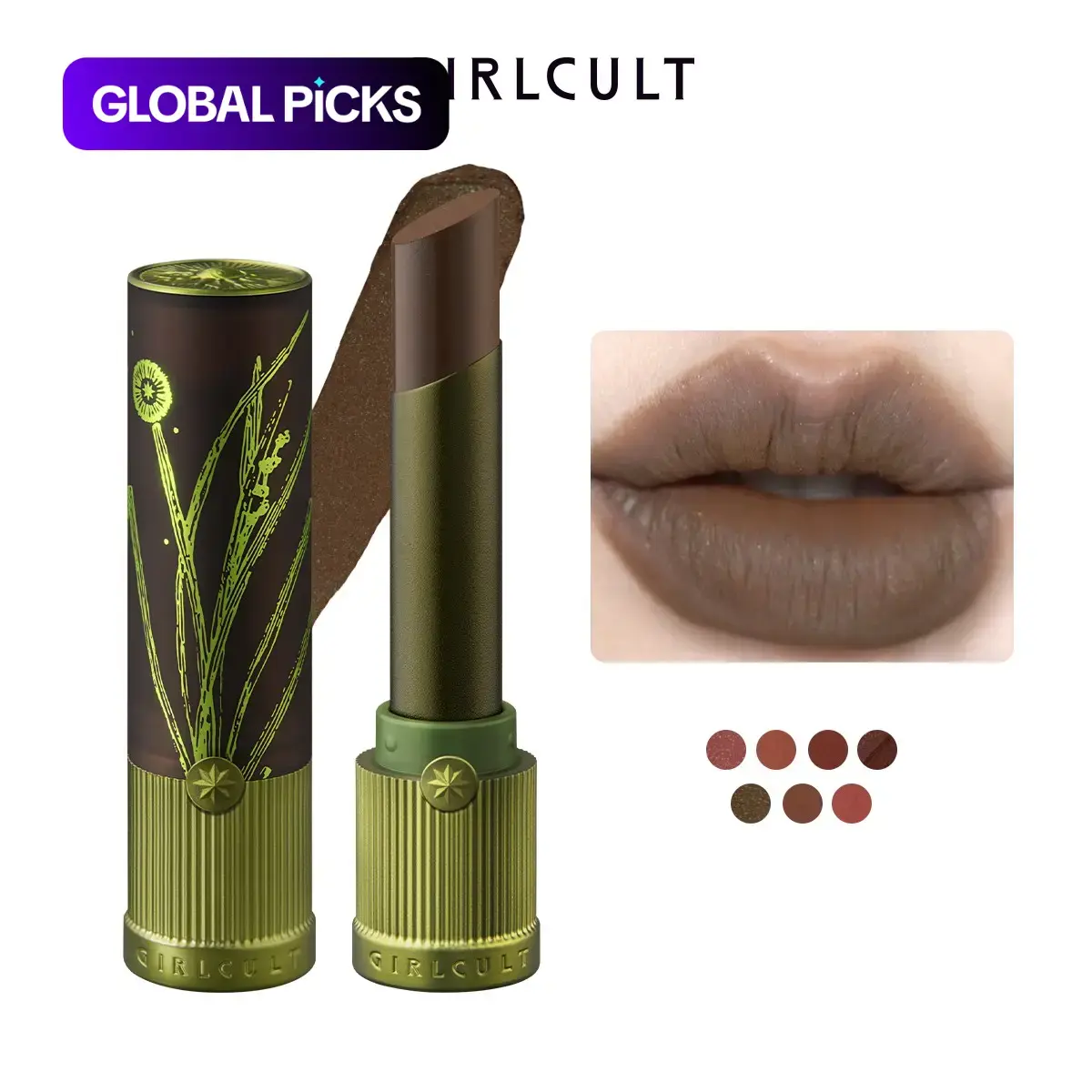 Long-Lasting Matte Cosmetic Lipstick, Intensely Pigmented and Hydrating, Easy-to-Apply Lip Makeup for Girls and Women #GLOBAL PICKS