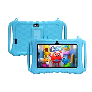 Lightweight & Portable Kids Tablet, Android Tablet, Learning Tablet, Shockproof & Durable, 7-Inch HD Screen, Smart Parental Control, 2-in-1 Study & Online Class, 5G WiFi, HD IPS, Bluetooth + Dual Camera, 5 Colors, Holiday Gift (USB Cable, No Adapter)