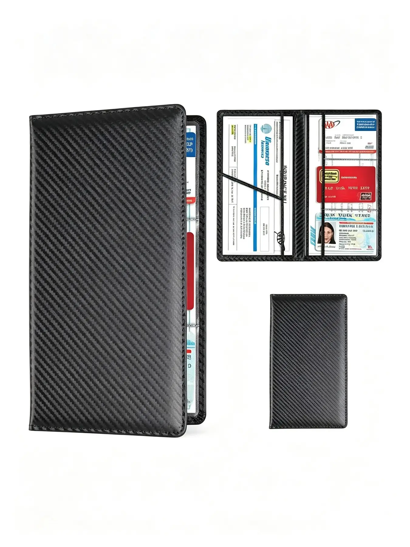 RFID Blocking Passport Holder, Slim Leather Travel Wallet, Driver's License Organizer, Secure Travel Document Case, Ideal for Travelers