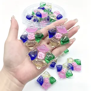 5-in-1 Laundry Detergent Pods, Long-Lasting Fragrance, Stain Removal & Fabric Softener Beads, Concentrated Laundry Clean Pods, Scented Detergent Balls, Available in 30-Count Bag & 50-Count Tub