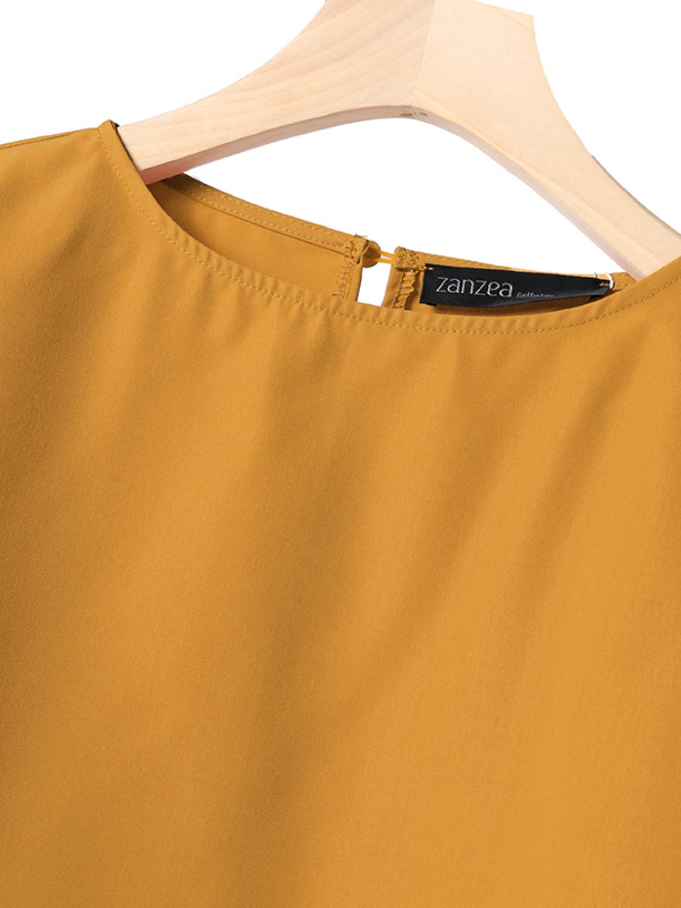 Women's Top & Wide Leg Pants Two-piece Set, Casual Fashion Minimalist Cozy Three Quarter Length Sleeve Top & Trousers for Daily Outdoor Wear, Ladies Clothes for All Seasons, Womenswear Women's Top & Wide Leg Pants Two-piece Set, Casual Fashion Minimalist Cozy Three Quarter Length Sleeve Top & Trousers for Daily Outdoor Wear, Ladies Clothes for All Seasons, Womenswear