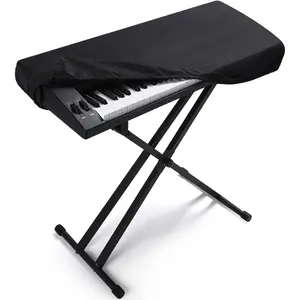 61  Piano Keyboard Dust Cover -Adjustable Protective Covers Dust & Dirt Proof, Full Cover Elastic Cord Lock Easy Installation for , , ,Alesis Digital Pianos