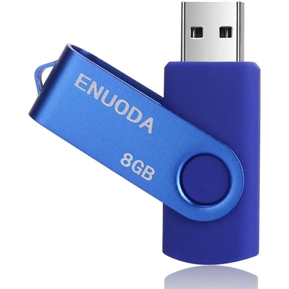 8GB Flash Drive  1 Pack Thumb Drive 8GB USB 2.0 Memory Stick Jump Drive Pen Drive for File Storage and Data Transfer (Blue)
