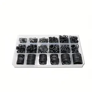 770pcs Sealing Rubber Gasket Set Box, Nbr Material, Oil Resistant, Wear-Resistant, Heat-Resistant, Suitable for Car, Pipes, Various Repair Scenarios