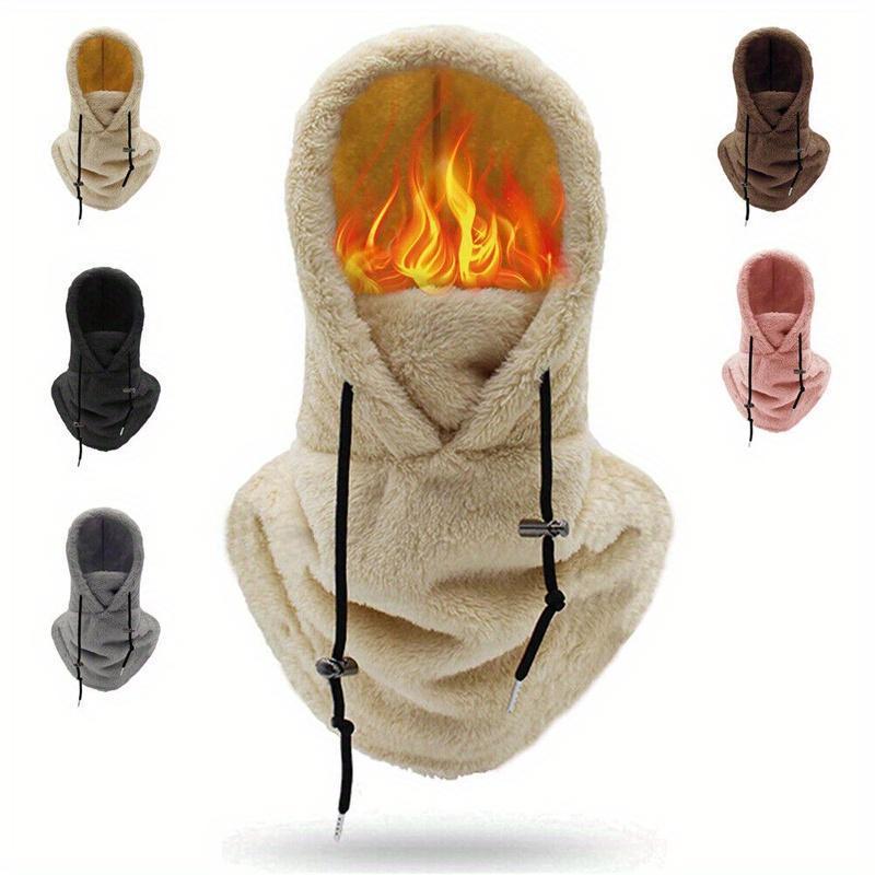 2PCS  Hood Ski Mask Winter Balaclava Windproof Warm Hood Cover Hat Cap Scarf