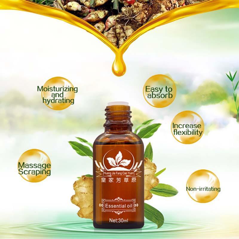 1/3pcs/set Ginger Essential Oil, Natural Plant Therapy Massage Ginger Oil, Body Massage Oil For Women and Men