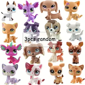 Rare Indoor & Outdoor Pet Statues, 3pcs Random Lps Pets, Collie, Cat, Great Dane, Cocker Spaniel, Perfect for Christmas & Birthday Gifts