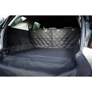 Heavy Duty SUV Cargo Liner for Dogs 55"x82" Waterproof Nonslip Mat - Trunk Cover Protector for SUVs Vans Cars (Large, Black)