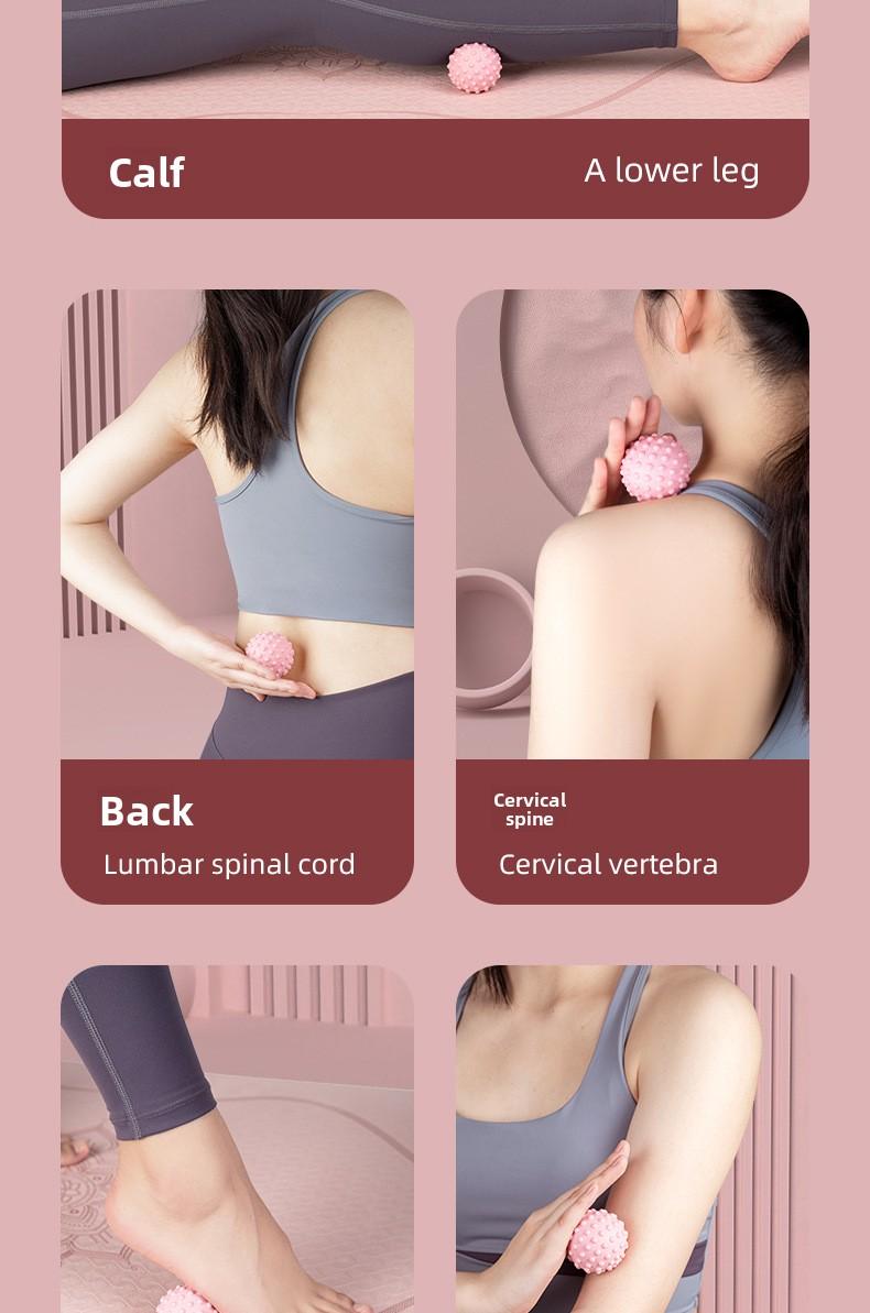 Fascia Ball for Foot Massage & Yoga Fitness TPE Dual Ball Design for Lumbar and Back Muscle Relaxation in Smoky Purple Roland Purple Starry Gray Immersive Black