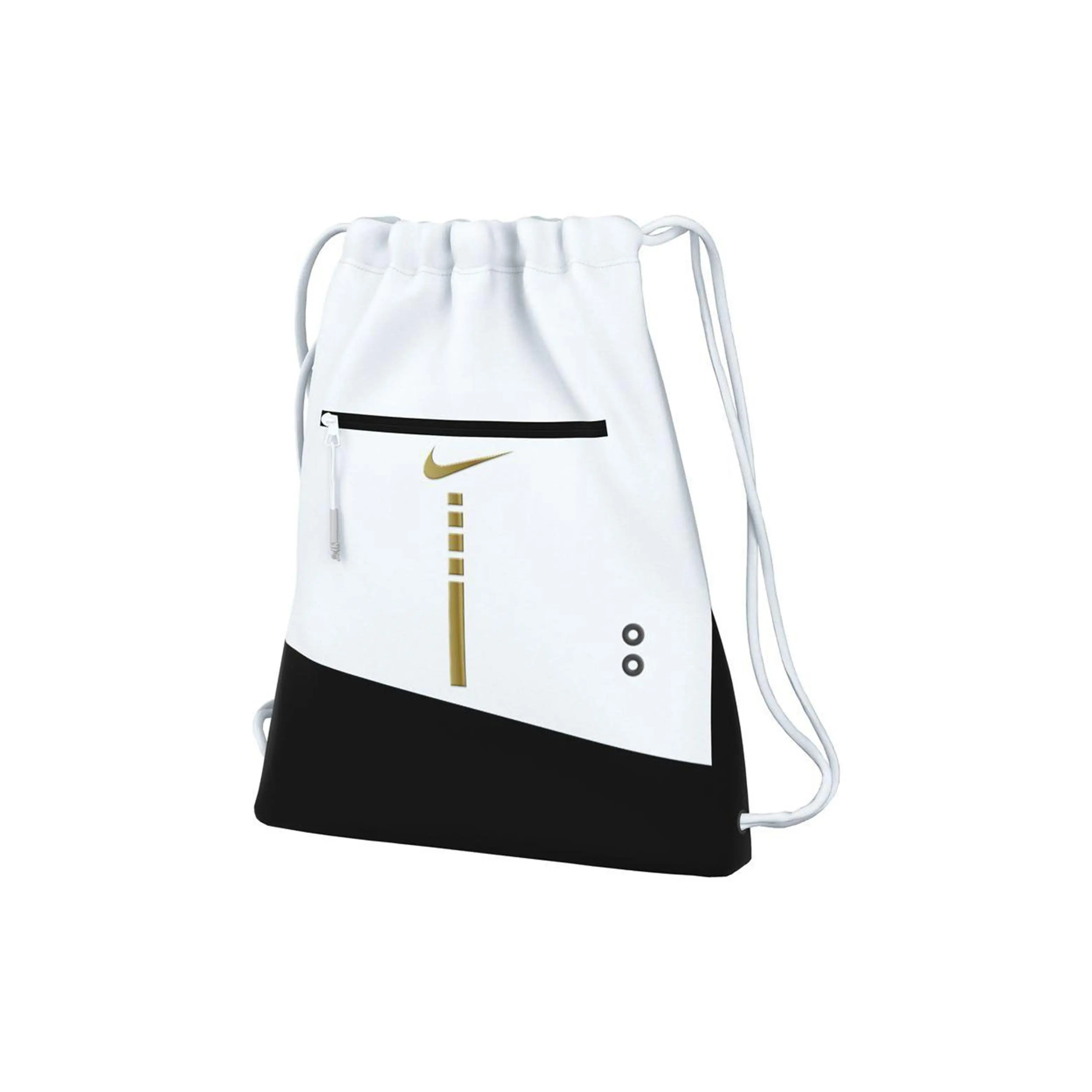 Nike Hoops Elite Drawstring Polyester Backpack for Men and Women, Casual Style in White