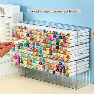 Acrylic marker storage box desktop watercolor pen storage rack student painting brush rack Marker pen holder Desk Organizer Desk Accessories Pen Holder For Desk
