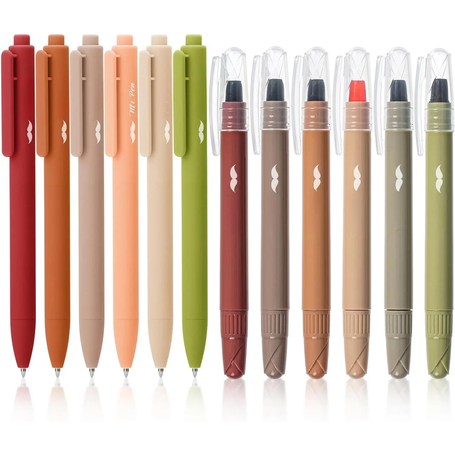 -  Highlighters and s, 12 Pack,  Journaling Kit | 6 Colors Gel Highlighters No Bleed and 6 Colors Gel s,  Dry and No Smear for Journaling, Planner, School Supplies