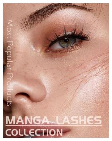 Manga Lashes Natural Look False Eyelashes Anime Lashes Mink Wispy Fluffy Spiky 3D Volume Eyelashes Pack Korean Japanese Asian Cosplay Fake Eyelashes Look Like Individual Cluster 7 Pairs by