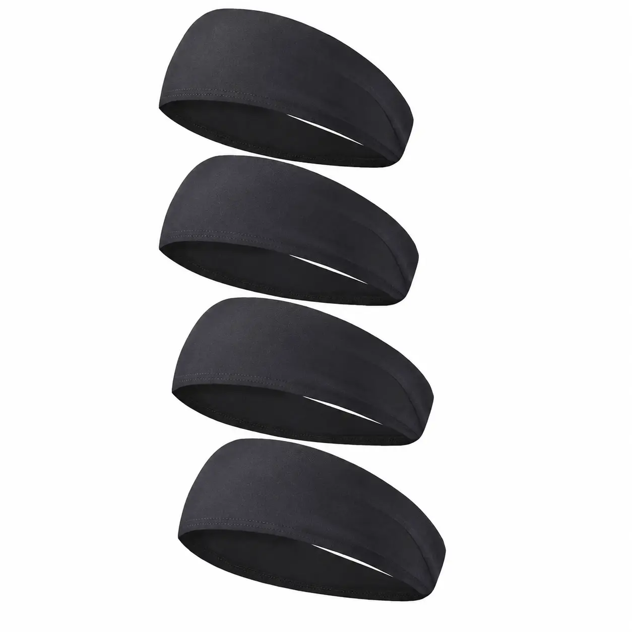 Men’s and Unisex 5-Pack Lightweight Stretchable Sweat-Wicking Headband Set for Running, Gym Workouts, Cycling, Yoga, and High-Intensity Training – Soft Breathable Fabric with Non-Slip Fit and Quick-Dry Performance