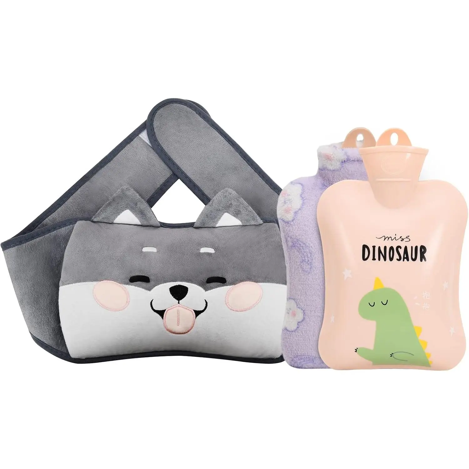 Hot Water Bag,Hot Water Bottle with Waist Cover Cartoon Warm Water Pouch for Neck and Shoulder, Back,Hand, Legs, Waist Warm
