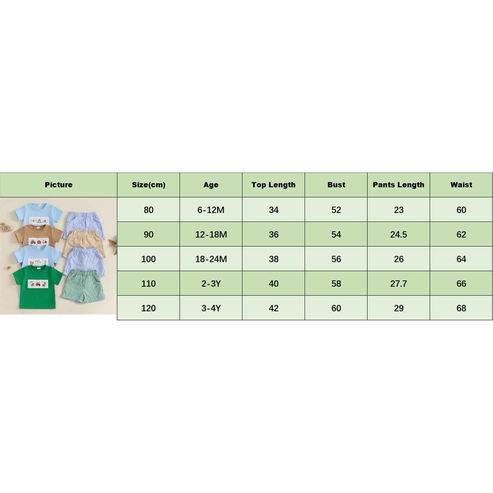 Toddler Baby Boy Summer Outfit Animal Embroidery Round Neck Short Sleeve Top Stripe Shorts Casual 2pcs Set Summer Clothes