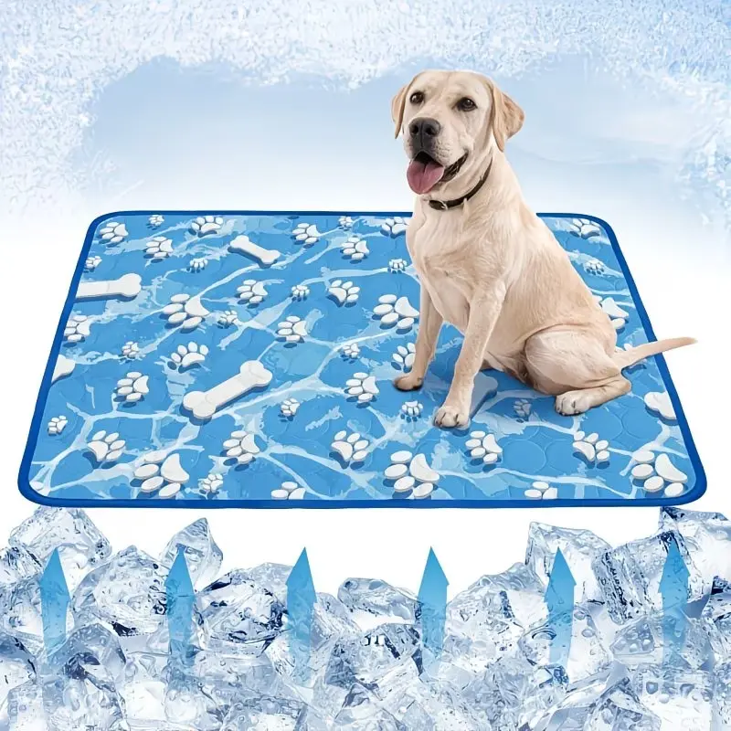 Cooling Mat for Large Dogs and Cats, All-Season Pet Cooling Mat, Washable, Reusable and Versatile, Suitable for Dog Beds, Cat Beds, Dog Houses, Crates, Car Seats