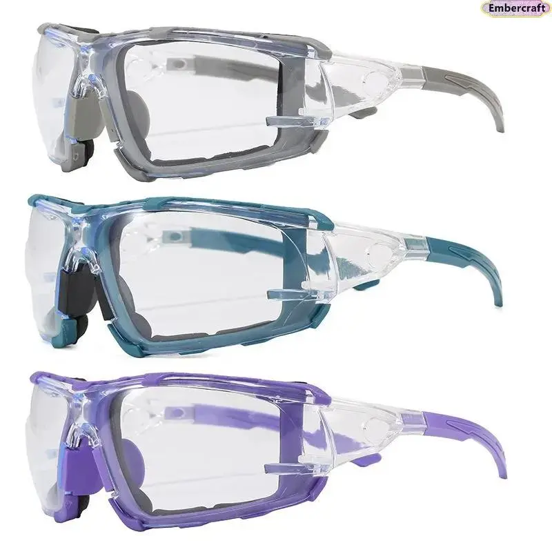 Viral Industrial Safety Goggles for Men & Women, OSHA-Style Pro Lab & Workshop Eyewear, HD Anti-Fog Wraparound Impact-Resistant Splash-Proof Clear Lens for Construction, DIY & Outdoor Use
