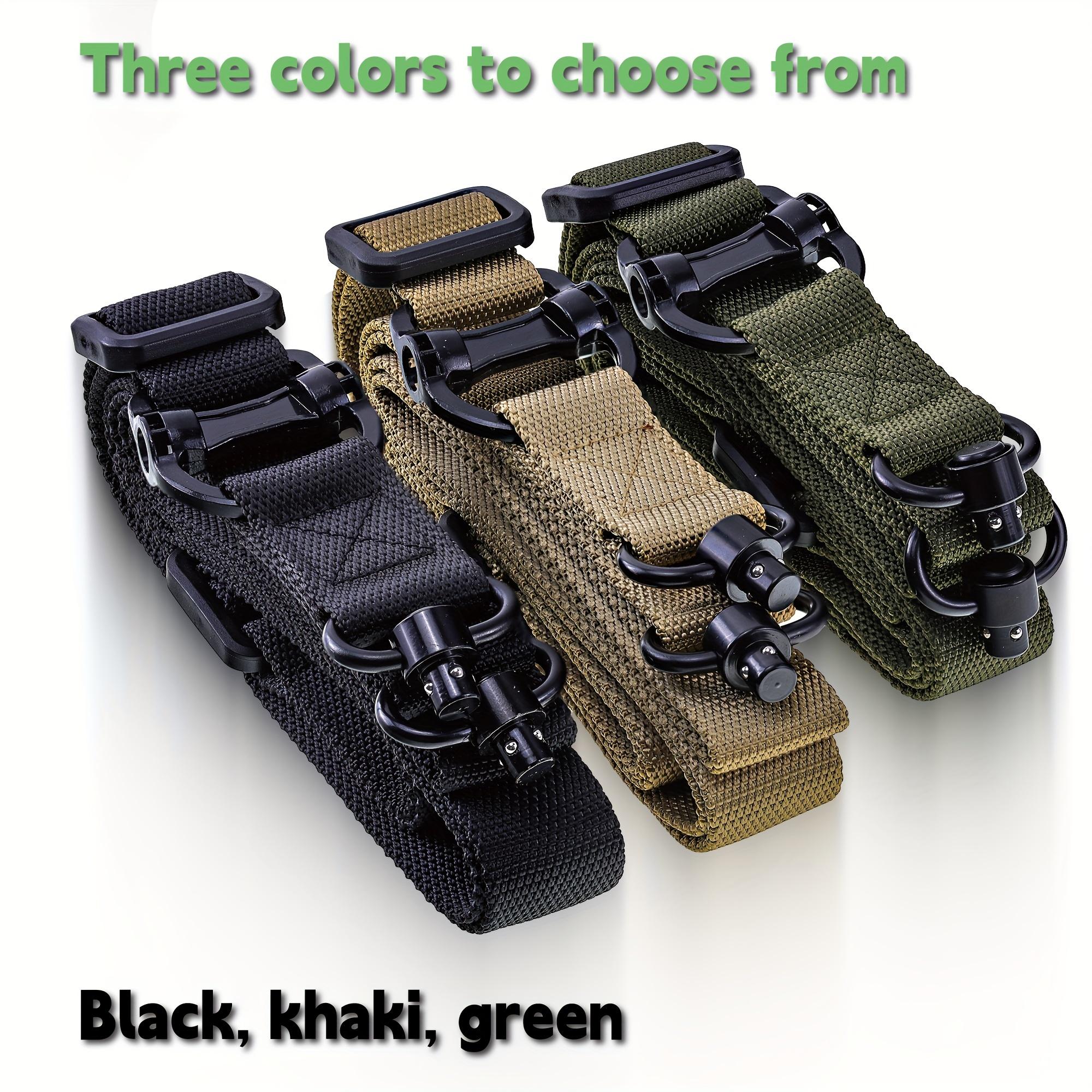 Heavy-Duty Utility Sling Strap, Adjustable 2-Point Nylon Sling with Quick-Release Buckles for Outdoor Camping, Hiking & Field Work