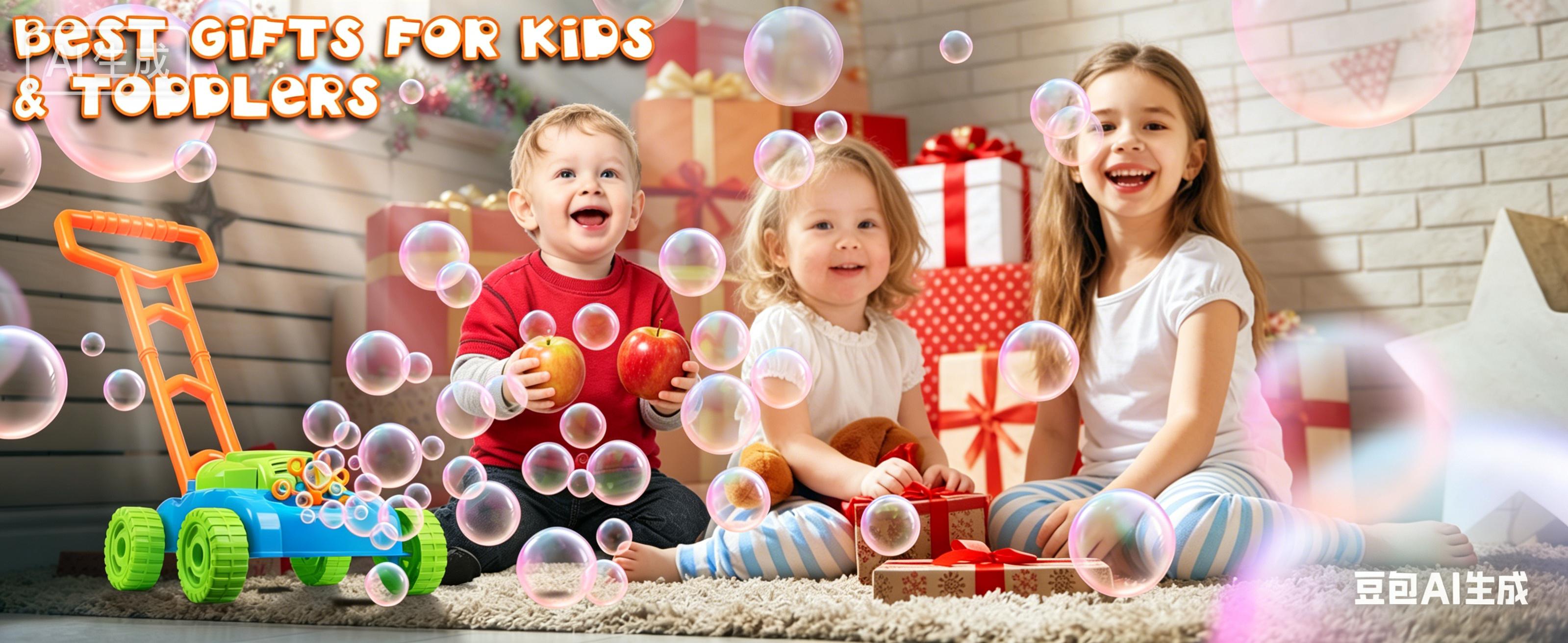 ArtCreativity Bubble Lawn Mower ,Kids Bubble Machine for Toddlers 1-5, Bubbles Blowing Push Toys for Kids, Summer Outdoor Gardening Toys for Birthday Gifts Boys & Girls