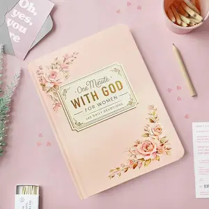 One Minute with God for WoMen, 365 Days Devotional Journal, Portable Daily Reflections NoteBook, Perfect Gift for Holidays Birthdays Christmas New Year, Self Improvement Journal, Daily Guided Journal