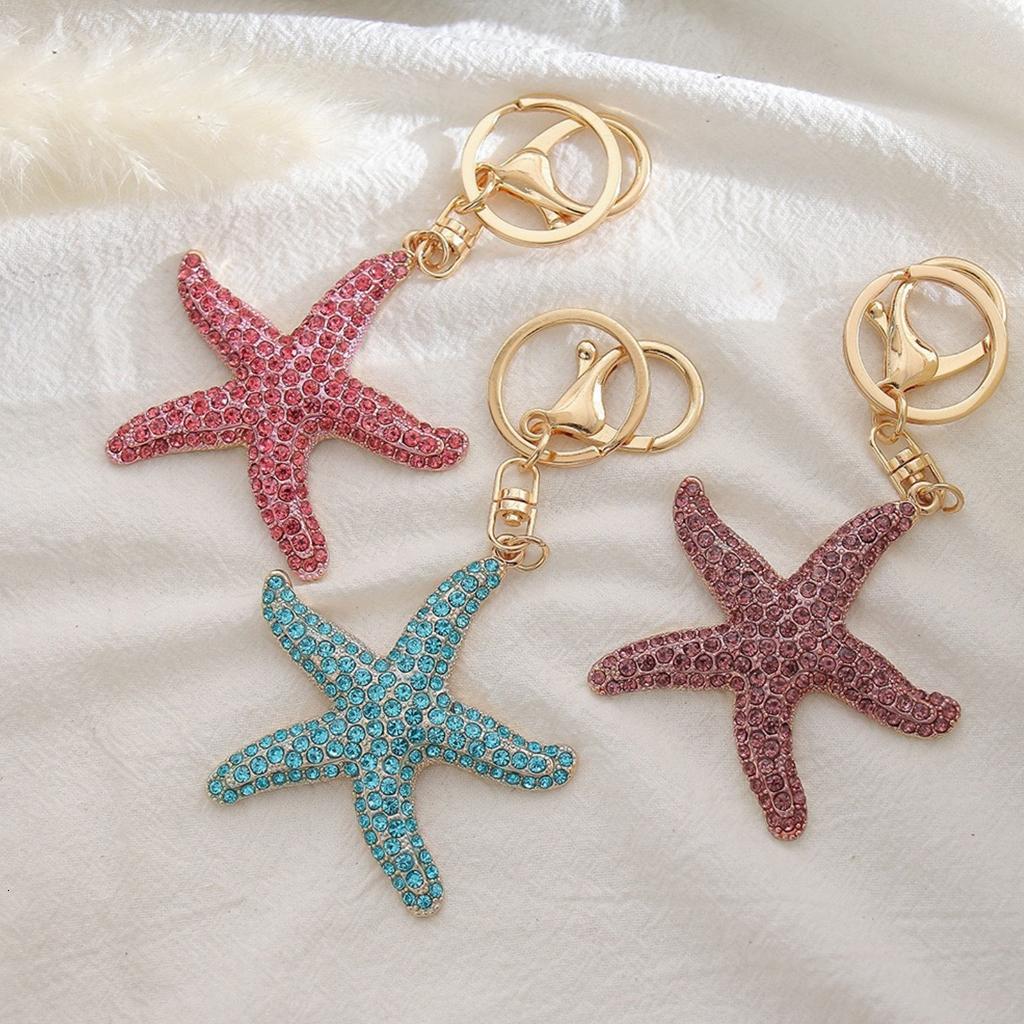 Fashionable Oceanics Themed Keyring Decorative Alloy Charm for Bags and Keys Decoration
