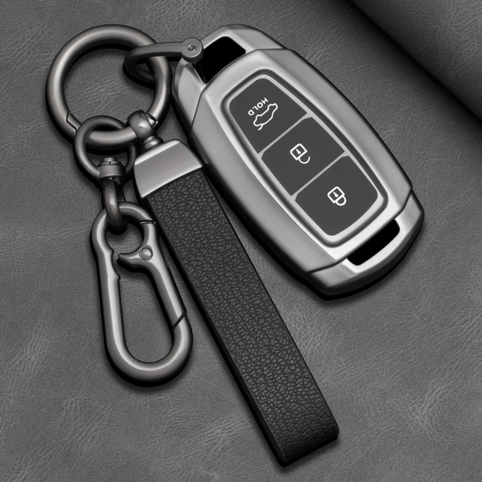 Hyundai Tucson Santa Fe Keychain, Collectible Keycase Accessory, Fits Multiple Models, Durable Design, Perfect Gift Idea