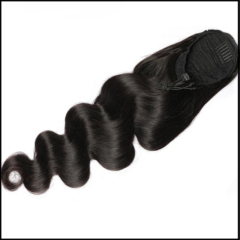 #GiftedInLove #Valentine #Gift 618 Body Wave Wrap Around Ponytail Human Hair Extensions Ponytail human hair daily use event party use glueless wig black woman lace front wig baby hair lace wig woman girl gift body wave bundle messy hair light brown hair b