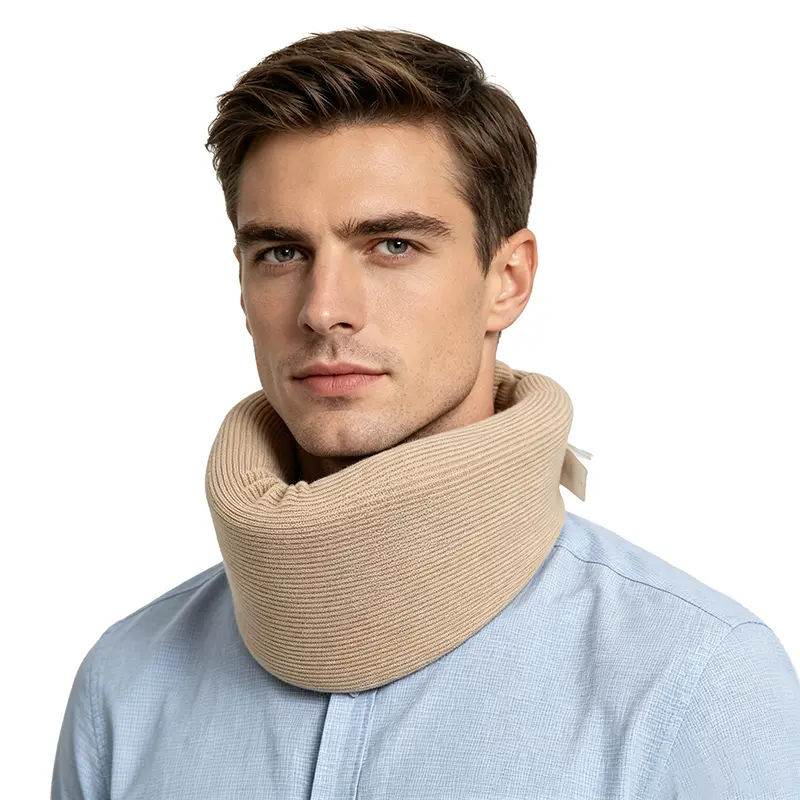 Ergonomic Neck Support Brace, Adjustable Soft Foam Collar for Sleeping – Soothes Tension and Stiffness, Lightweight Universal Cervical Wrap for Home Use